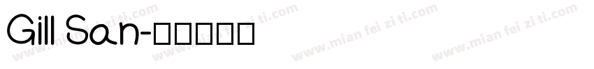 Gill San字体转换